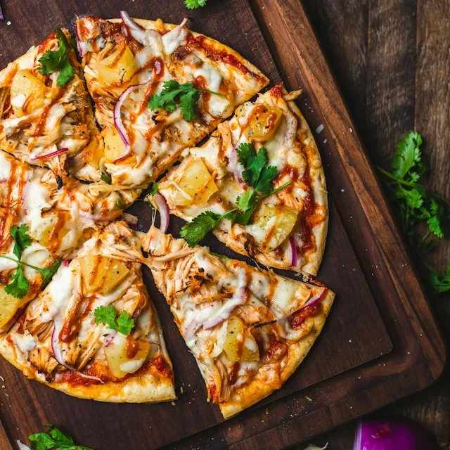 Pizza BBQ de pollo
